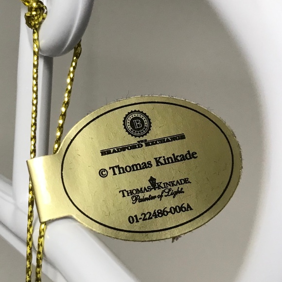 Bradford Exchange 4 Thomas Kinkade Christmas Light up luminary Ornaments NIB - Picture 7 of 10